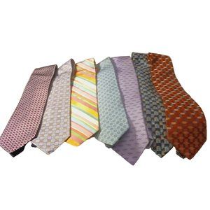 7 vintage Tommy Hilfiger 100% silk ties, preowned